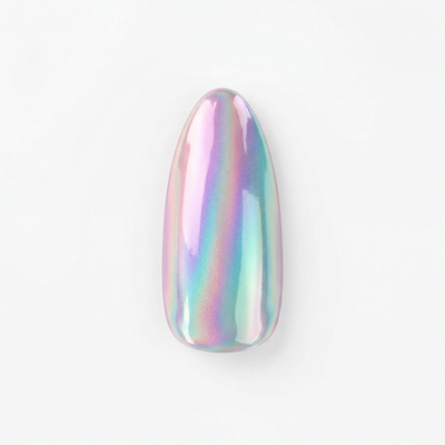 Apricot Nails Aurora — Medium Almond press-on nail swatch