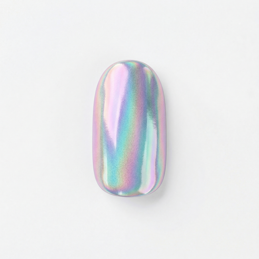 Apricot Nails Aurora — Medium Oval press-on nail swatch