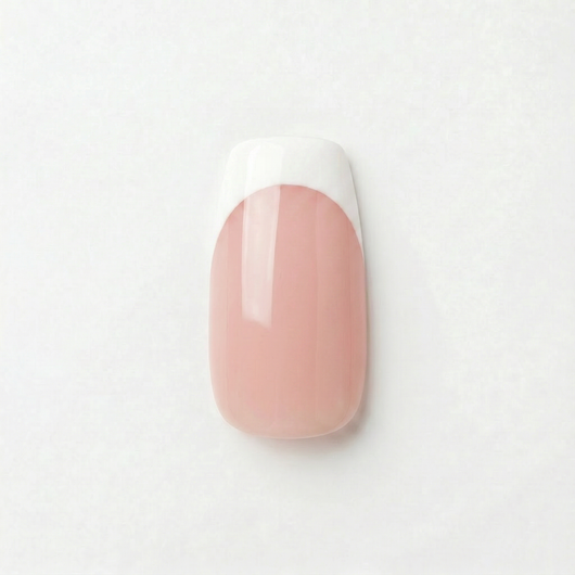 Apricot Nails Classic French — Medium Squoval