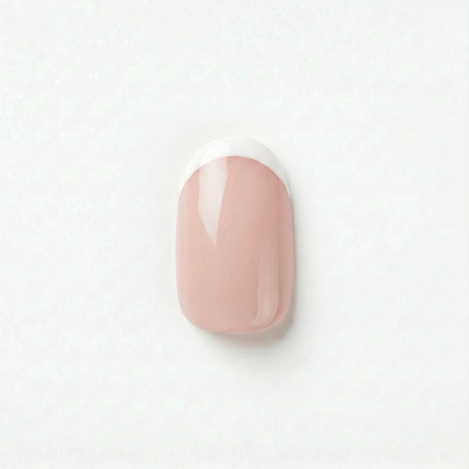 Apricot Nails Classic French — Short Oval