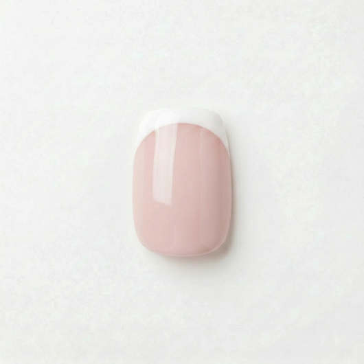 Apricot Nails Classic French — Short Squoval