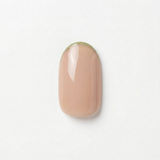 Apricot Nails Gimlet — Short Oval