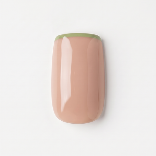 Apricot Nails Gimlet — Short Squoval