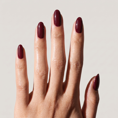 Nightcap — press-on nails in medium oval