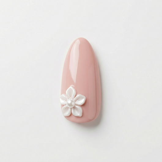 Apricot Nails Petal — Medium Almond press-on nail swatch