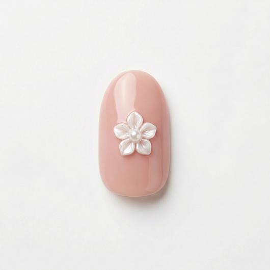 Apricot Nails Petal — Medium Oval press-on nail swatch