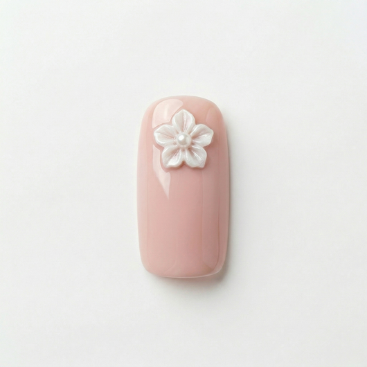 Apricot Nails Petal — Medium Squoval