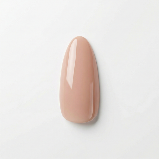 Apricot Nails Vanilla Silk — Medium Almond press-on nail swatch