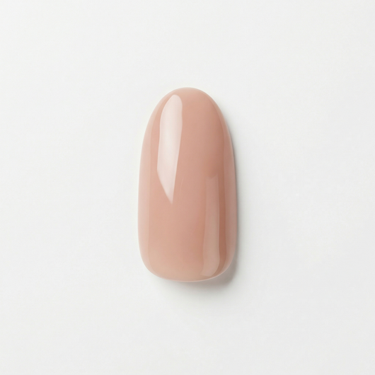 Apricot Nails Vanilla Silk — Medium Oval press-on nail swatch