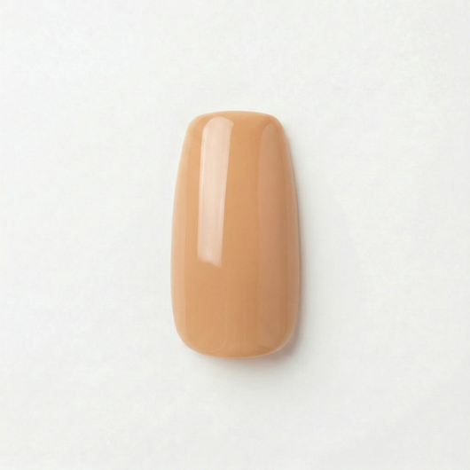 Apricot Nails Warm Sand — Medium Squoval