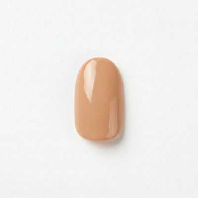 Apricot Nails Warm Sand — Short Oval