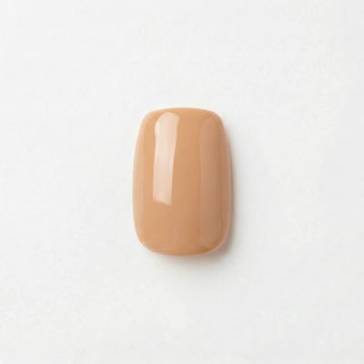 Apricot Nails Warm Sand — Short Squoval