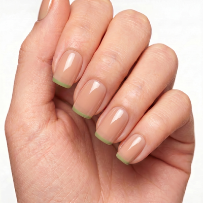 Gimlet press-on nails — hero lifestyle image 2 (straight tip)