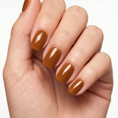 Amaro press-on nails — short squoval, hero lifestyle image 2
