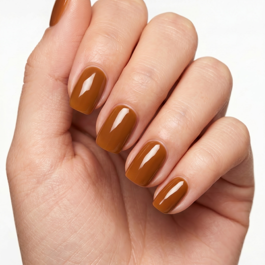 Amaro press-on nails — short squoval, hero lifestyle image 2